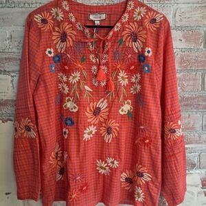 Johnny Was Embroidered Tunic Nwt
